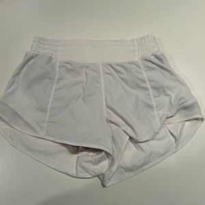 Lulu lemon hottie hot shorts size 6 color white high rise